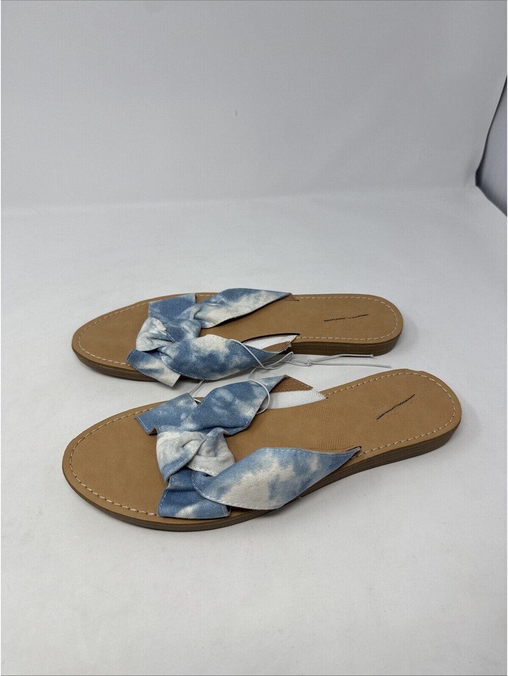 NEW Universal Thread Women's Melody Knotted Slide Sandals Blue Size 9.5